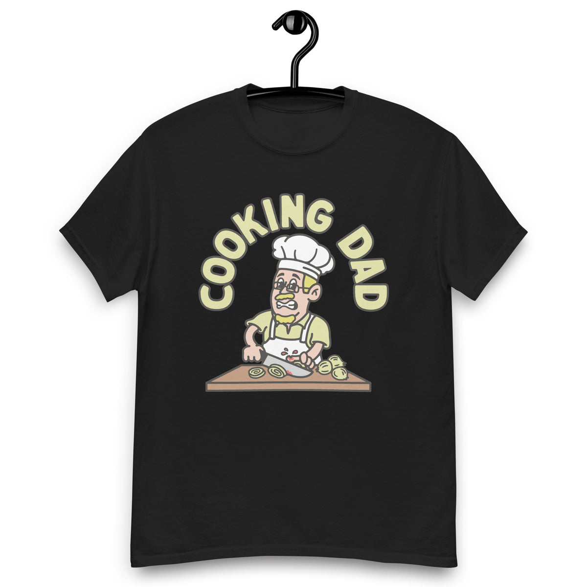 Cooking Blond Hair Light Skin Tone Glasses Moustache & Chin Beard Dad T-Shirt