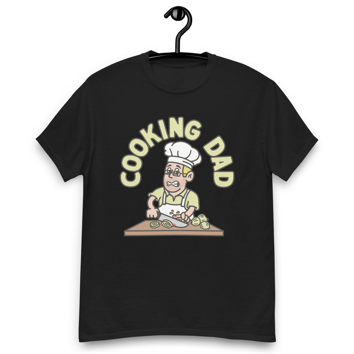 Cooking Blond Hair Light Skin Tone Glasses Stubble Dad T-Shirt