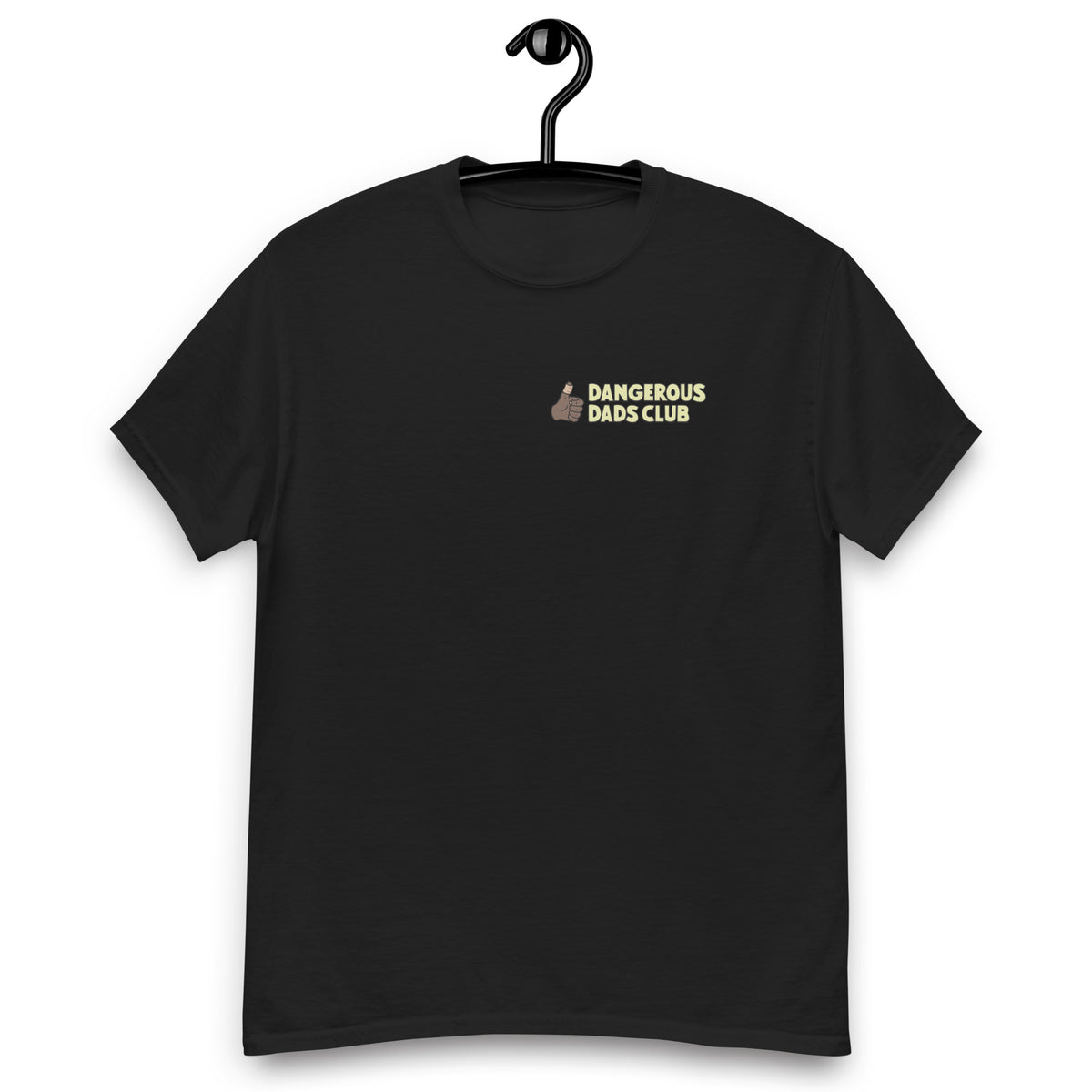 Cooking Black Hair Dark Skin Tone No-Glasses Beard Dad T-Shirt