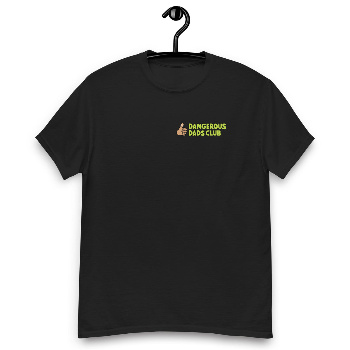 Tennis Black Hair Tan Skin Tone No-Glasses Bald Stubble Dad T-Shirt