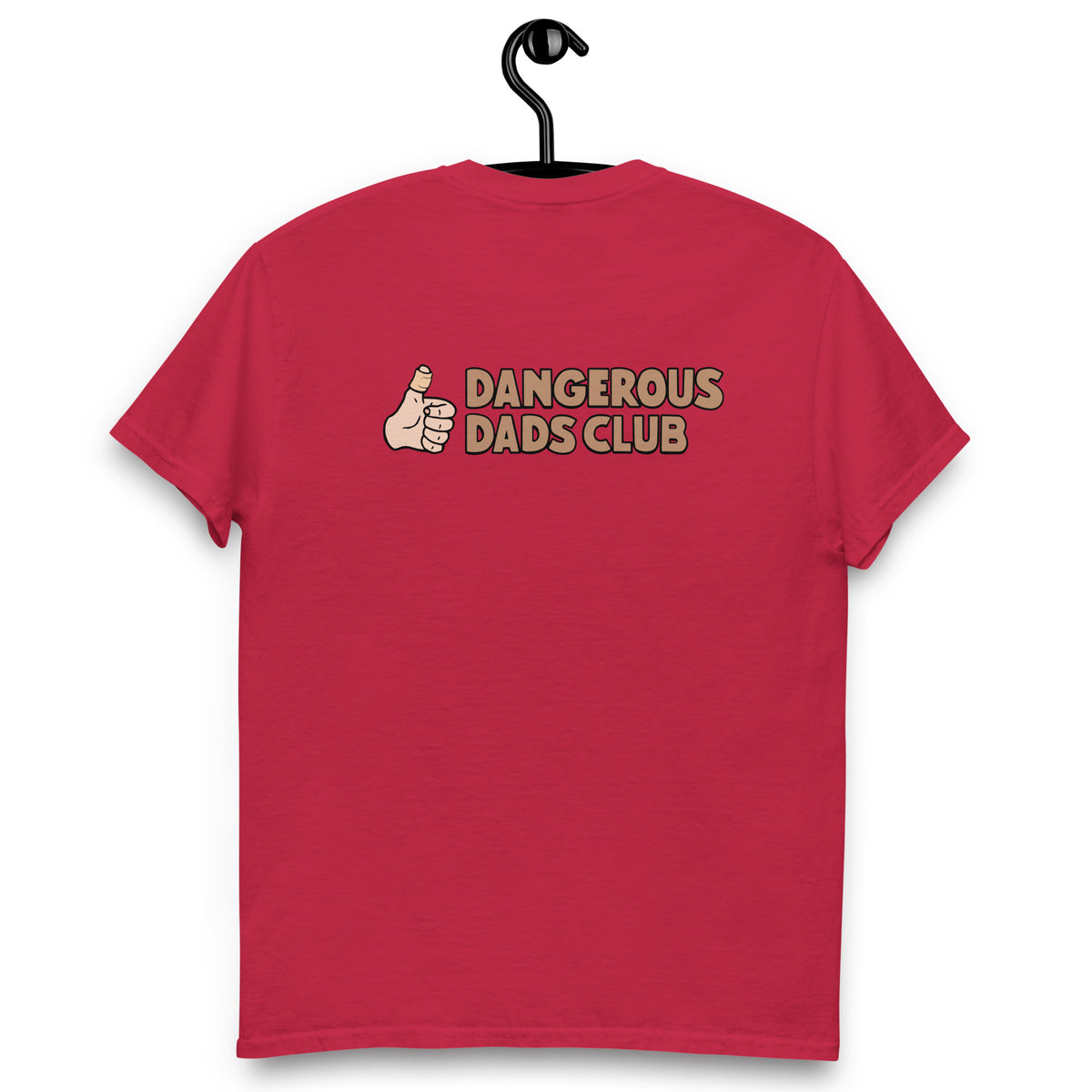 Dangerous Dads Club T-Shirt - Brown logo with light thumb