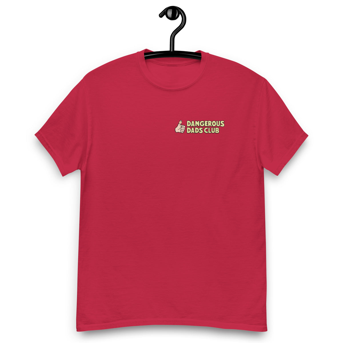 Dangerous Dads Club T-Shirt - yellow logo with light thumb