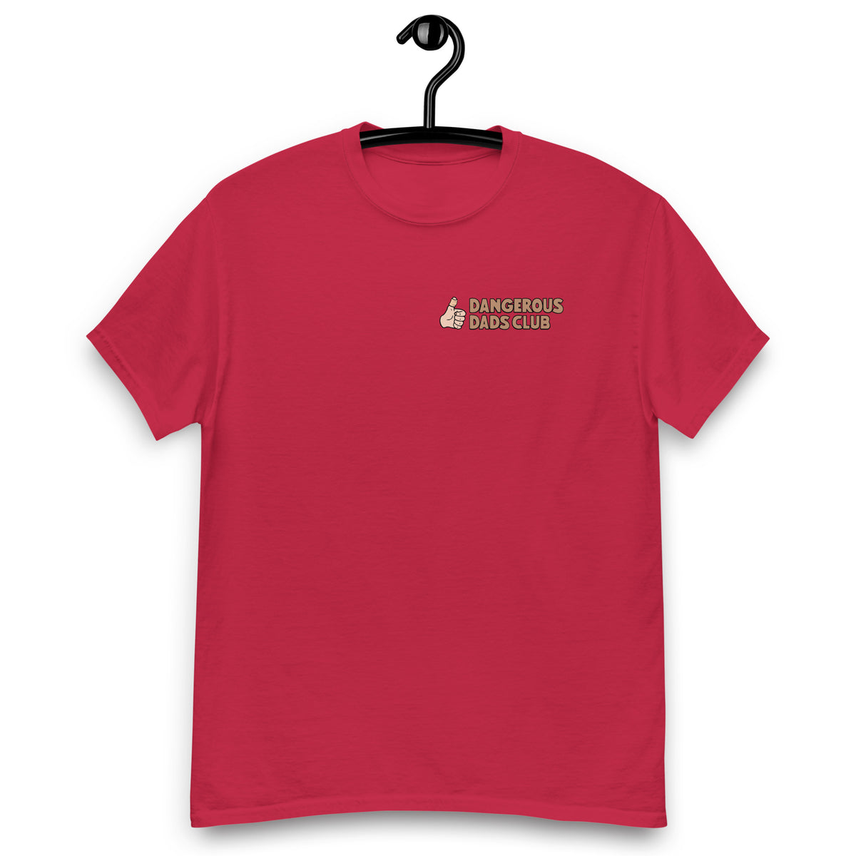 Dangerous Dads Club T-Shirt - Brown logo with light thumb