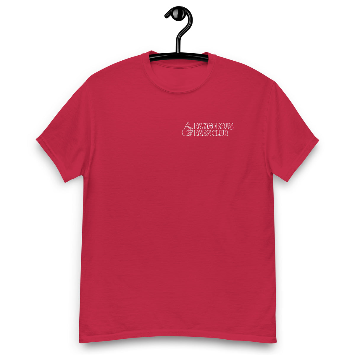 Dangerous Dads Club T-Shirt - white outline logo