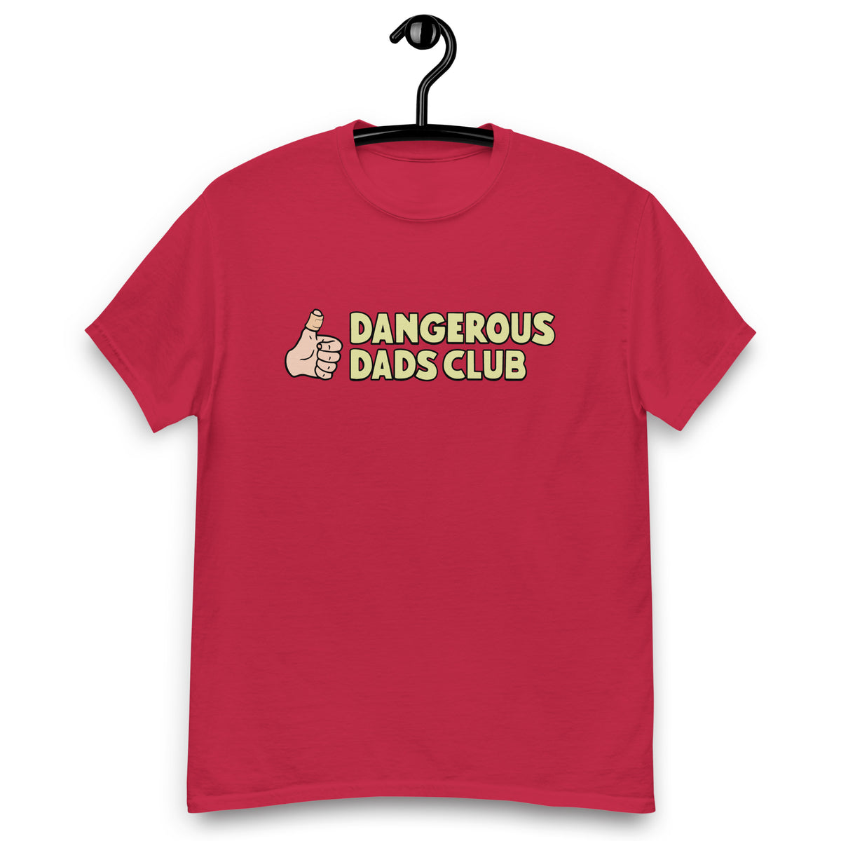 Dangerous Dads Club T-Shirt - yellow logo-light thumb