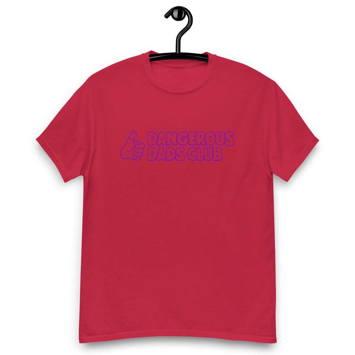 Dangerous Dads Club T-Shirt - purple outline logo