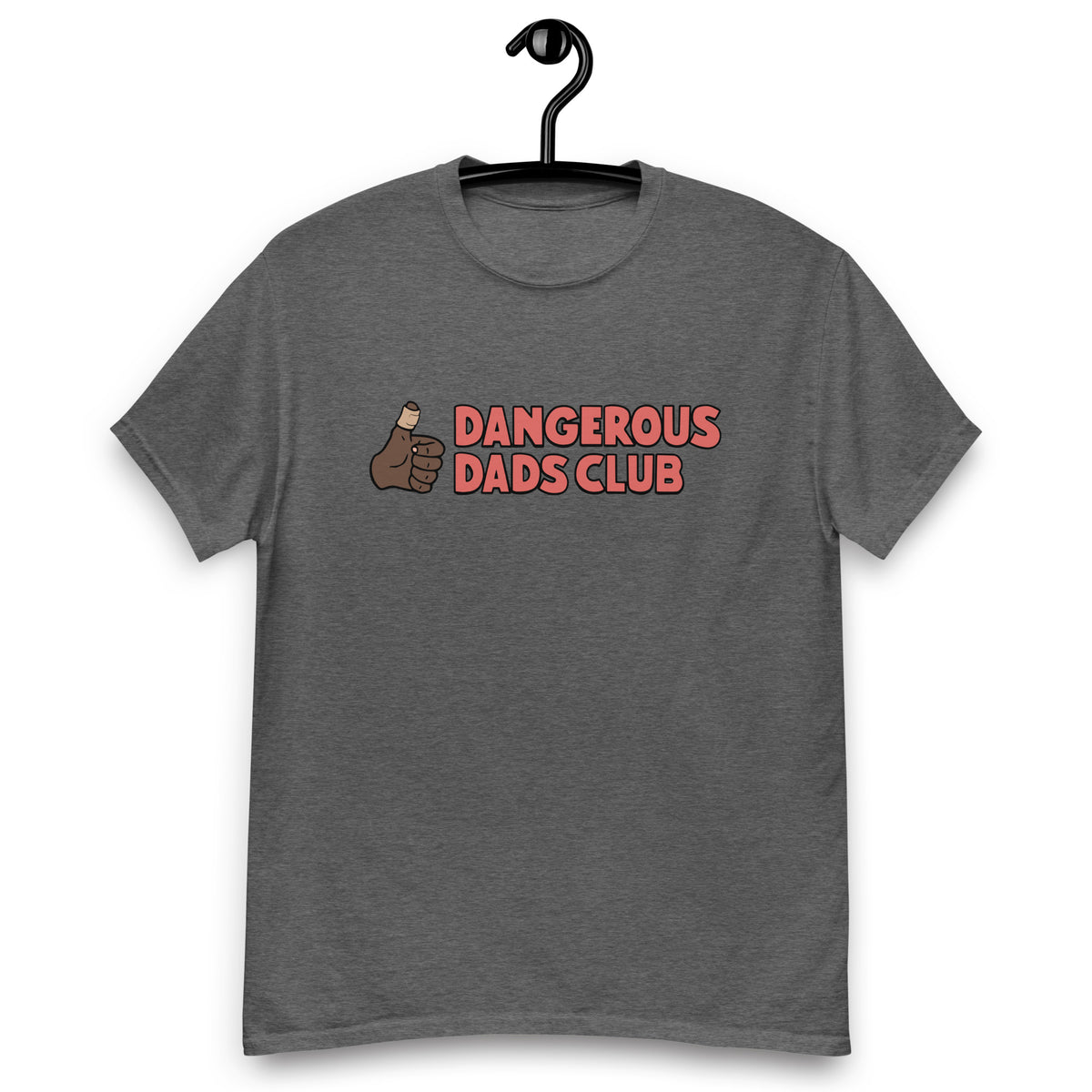 Dangerous Dads Club T-Shirt - Red logo-dark thumb