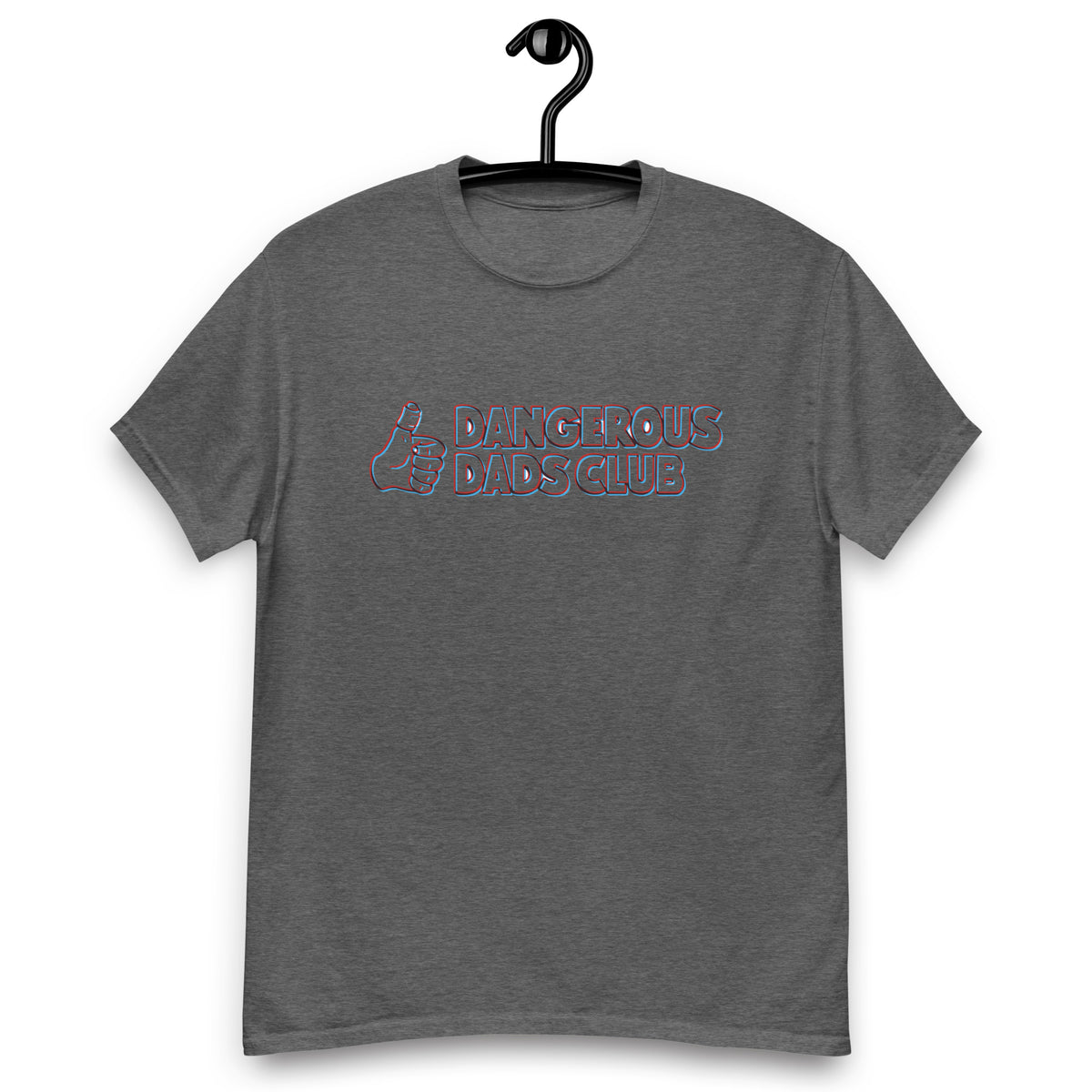 Dangerous Dads Club T-Shirt - Red-blue outline logo