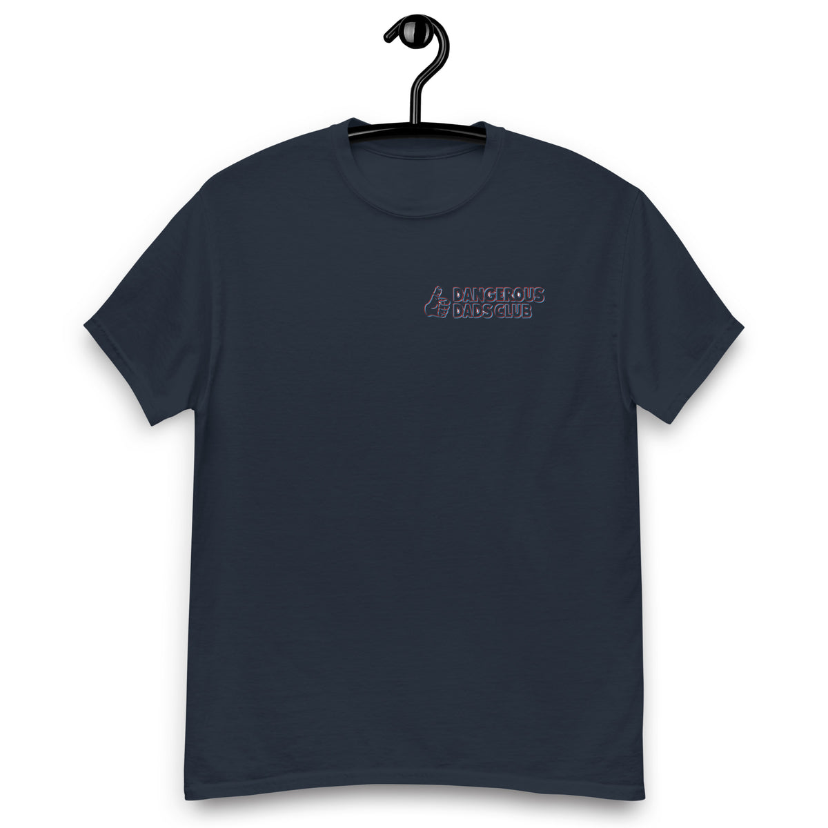 Dangerous Dads Club T-Shirt - red-blue outline logo