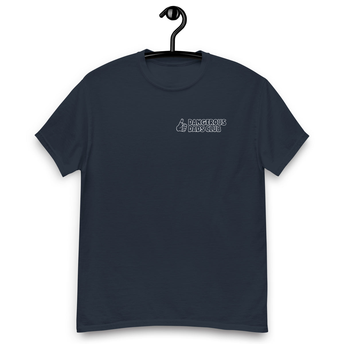 Dangerous Dads Club T-Shirt - white outline logo