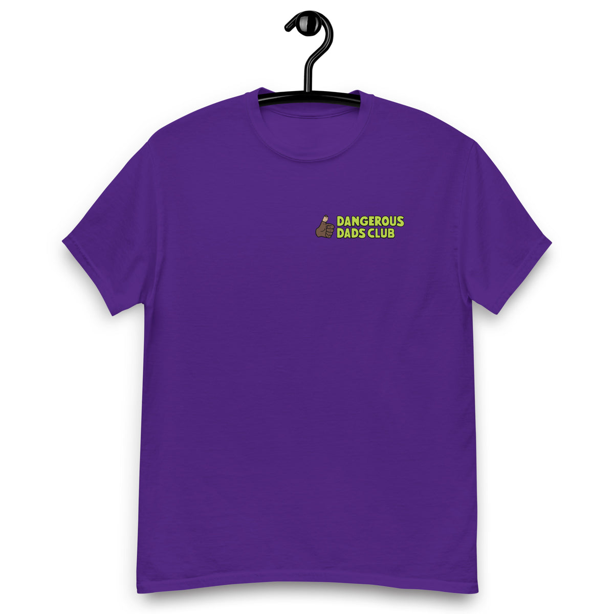 Dangerous Dads Club T-Shirt - L.Green logo with dark thumb