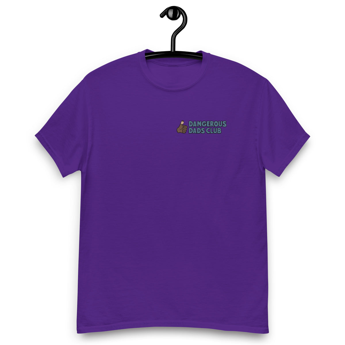 Dangerous Dads Club T-Shirt - Blue logo with dark thumb