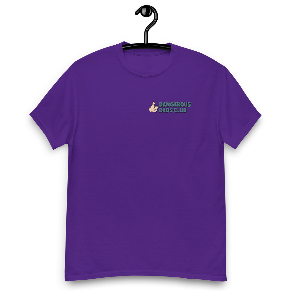 Dangerous Dads Club T-Shirt - Blue logo with light thumb