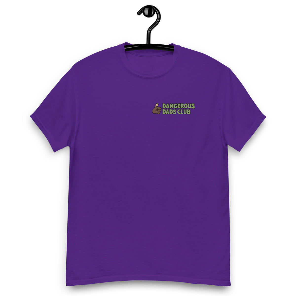 Dangerous Dads Club T-Shirt - Green logo with dark thumb