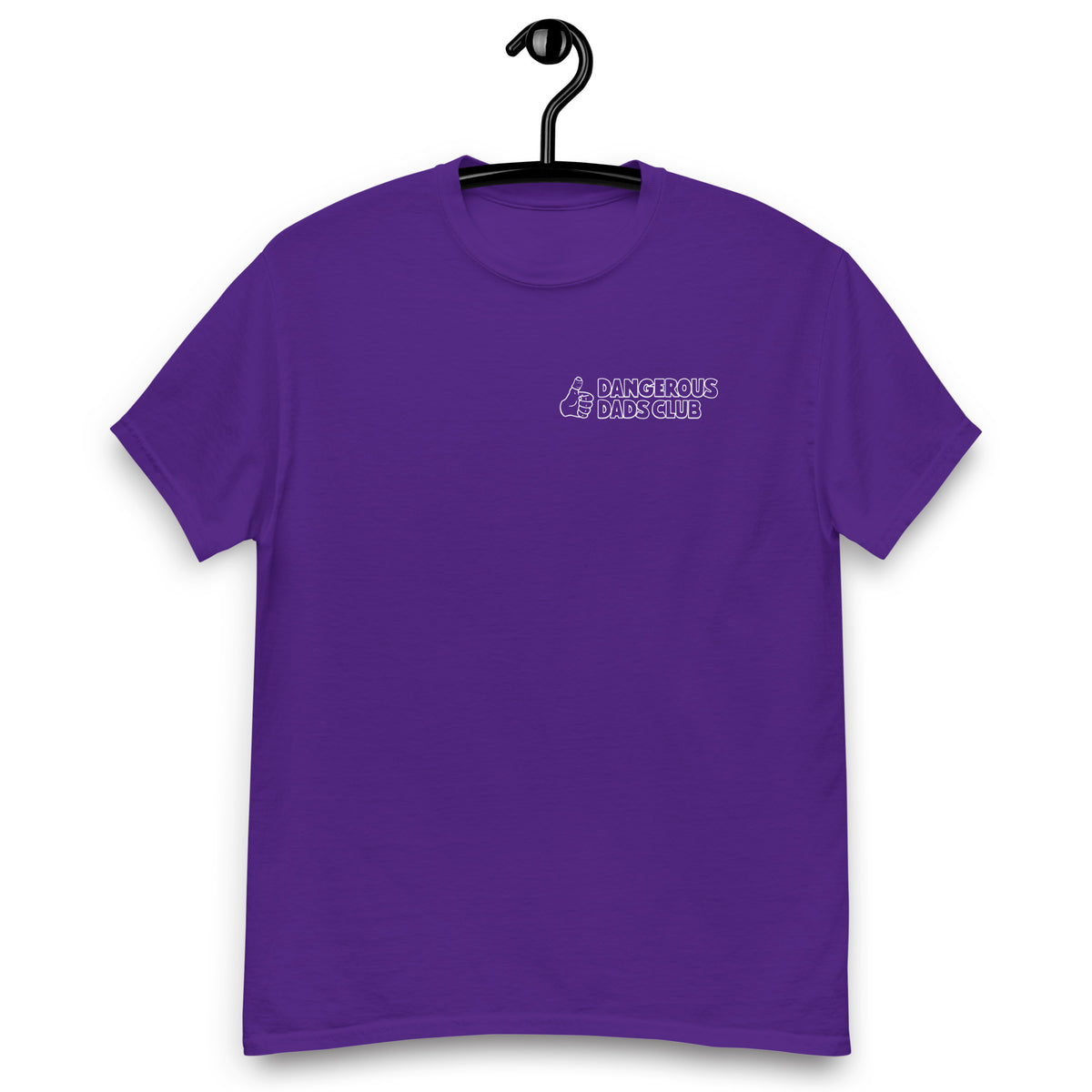 Dangerous Dads Club T-Shirt - white outline logo