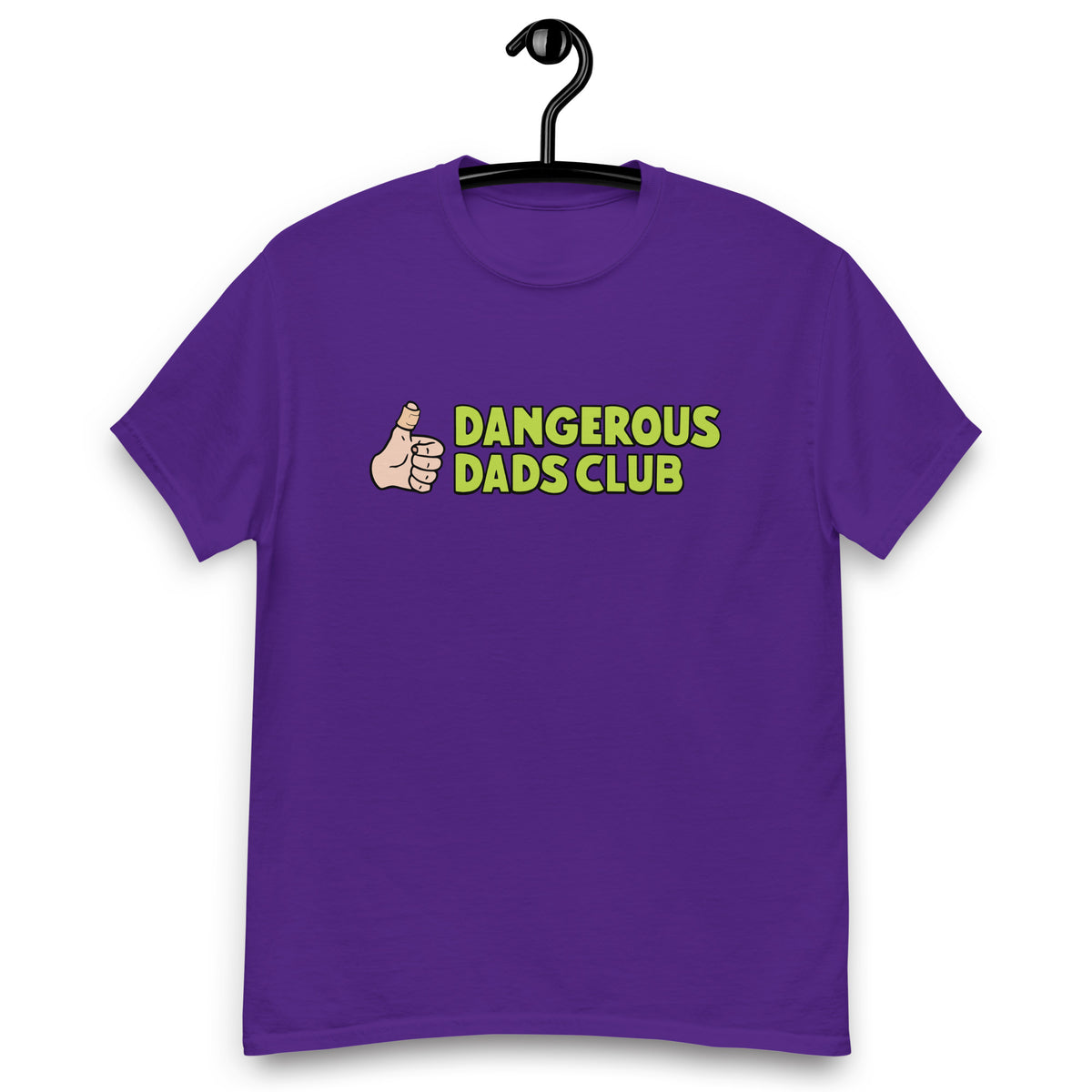 Dangerous Dads Club T-Shirt - L.green logo-light thumb