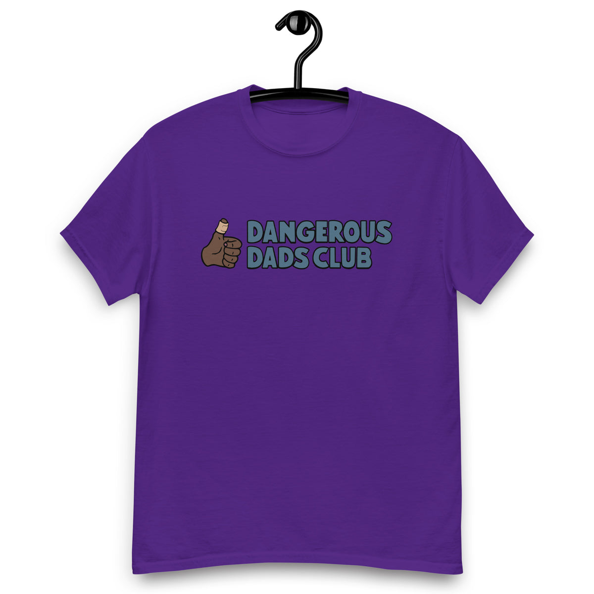 Dangerous Dads Club T-Shirt - Blue logo-dark thumb