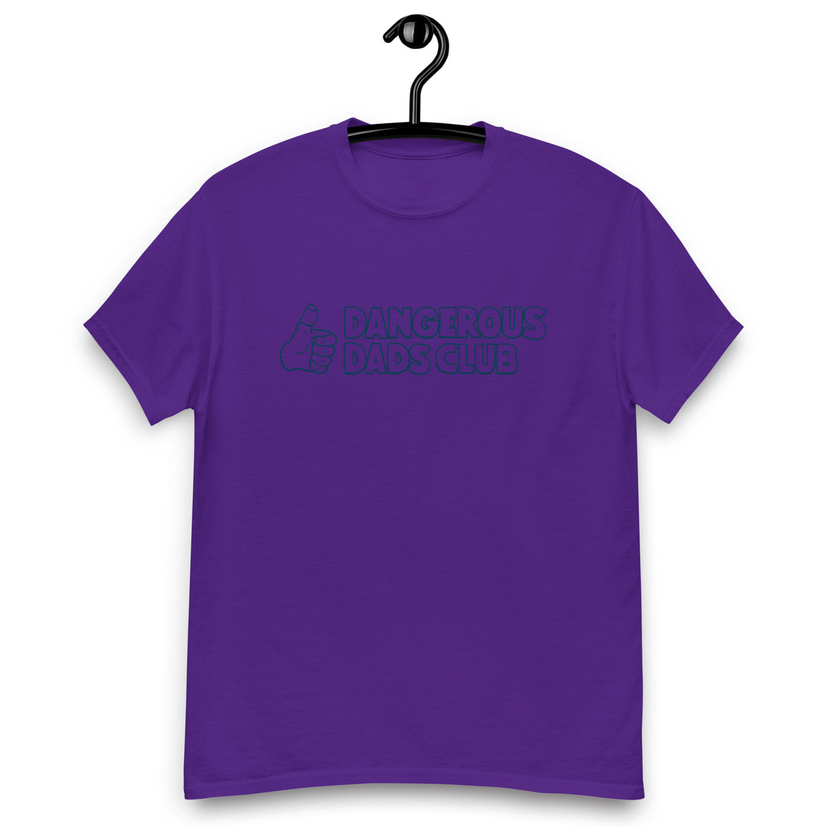Dangerous Dads Club T-Shirt - Navy outline logo