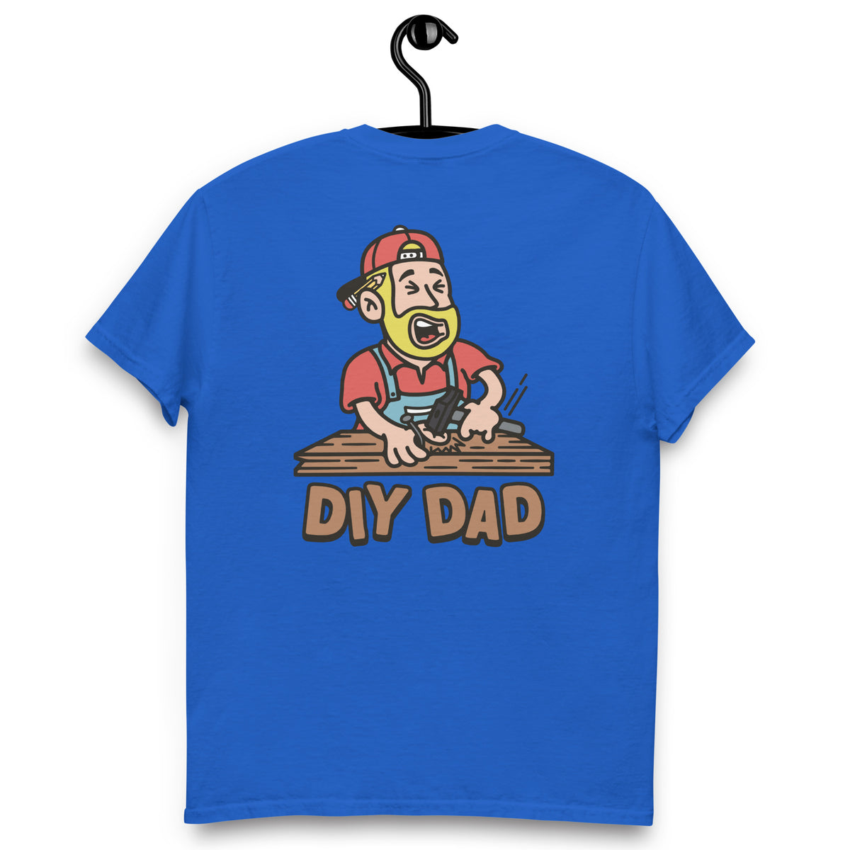 DIY Blond Hair Light Skin Tone No-Glasses Beard Dad T-Shirt