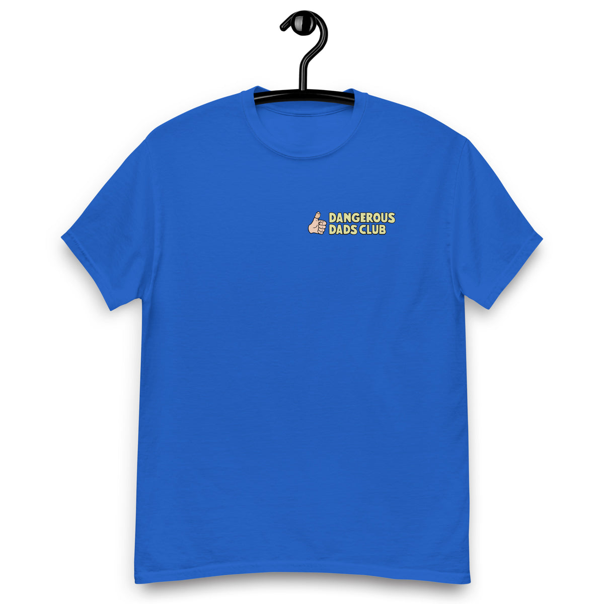 Dangerous Dads Club T-Shirt - yellow logo with light thumb