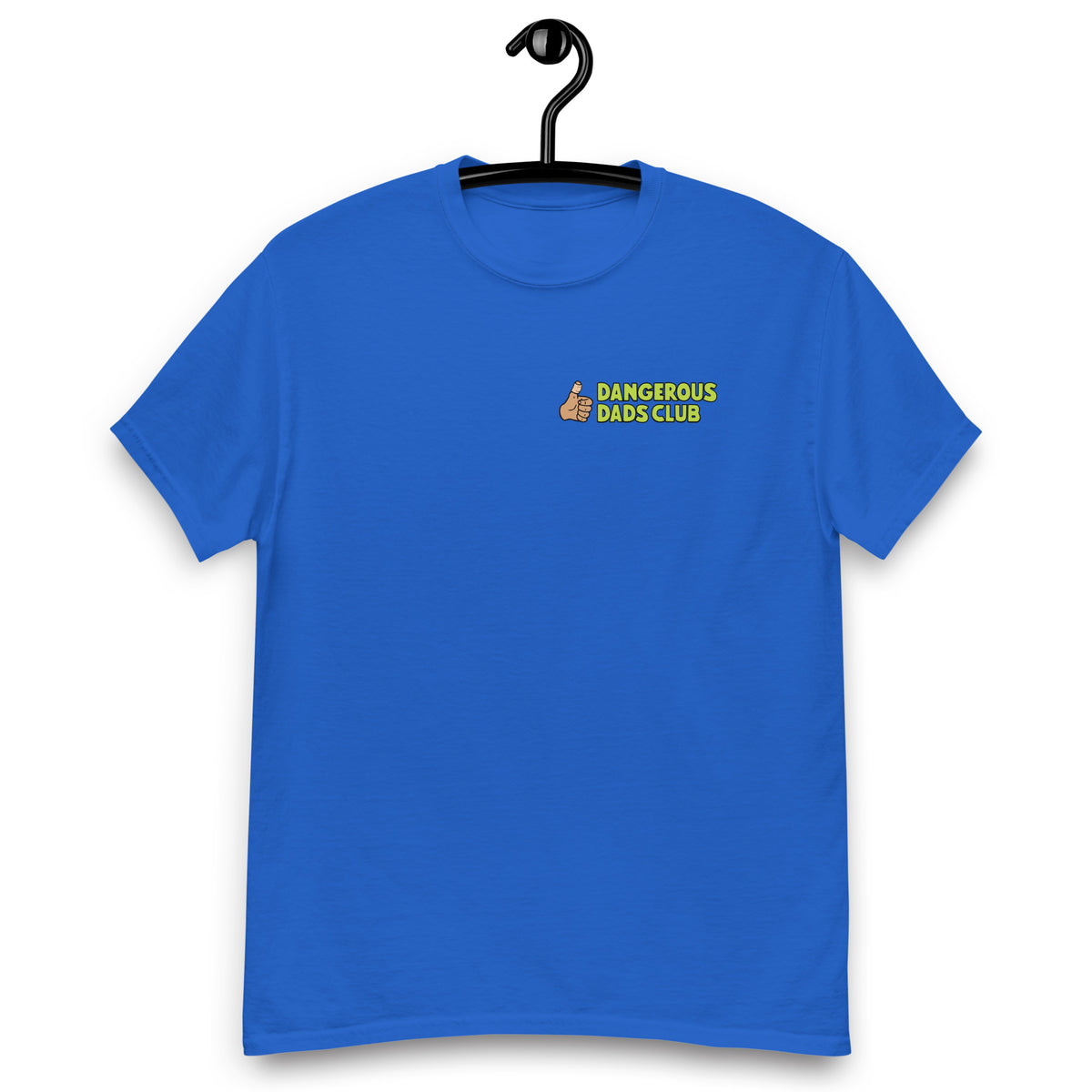 Dangerous Dads Club T-Shirt - L.Green logo with tan thumb