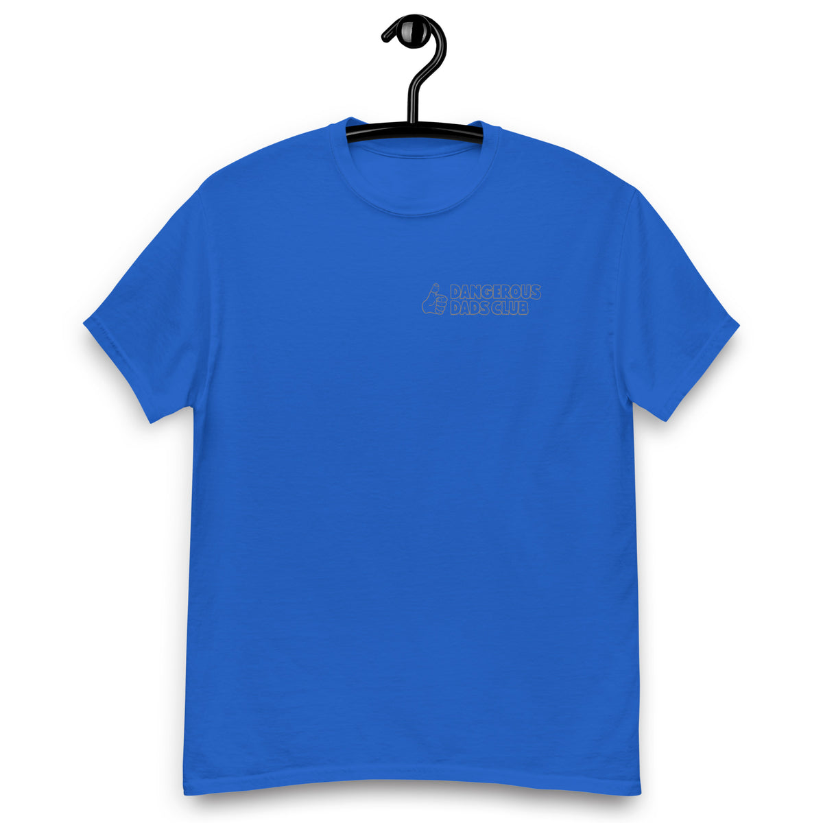 Dangerous Dads Club T-Shirt - grey outline logo