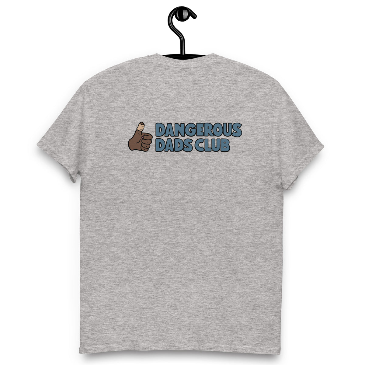 Dangerous Dads Club T-Shirt - Blue logo with dark thumb