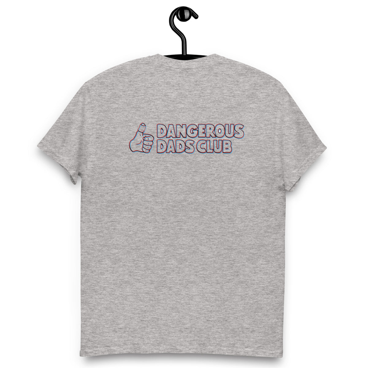 Dangerous Dads Club T-Shirt - red-blue outline logo
