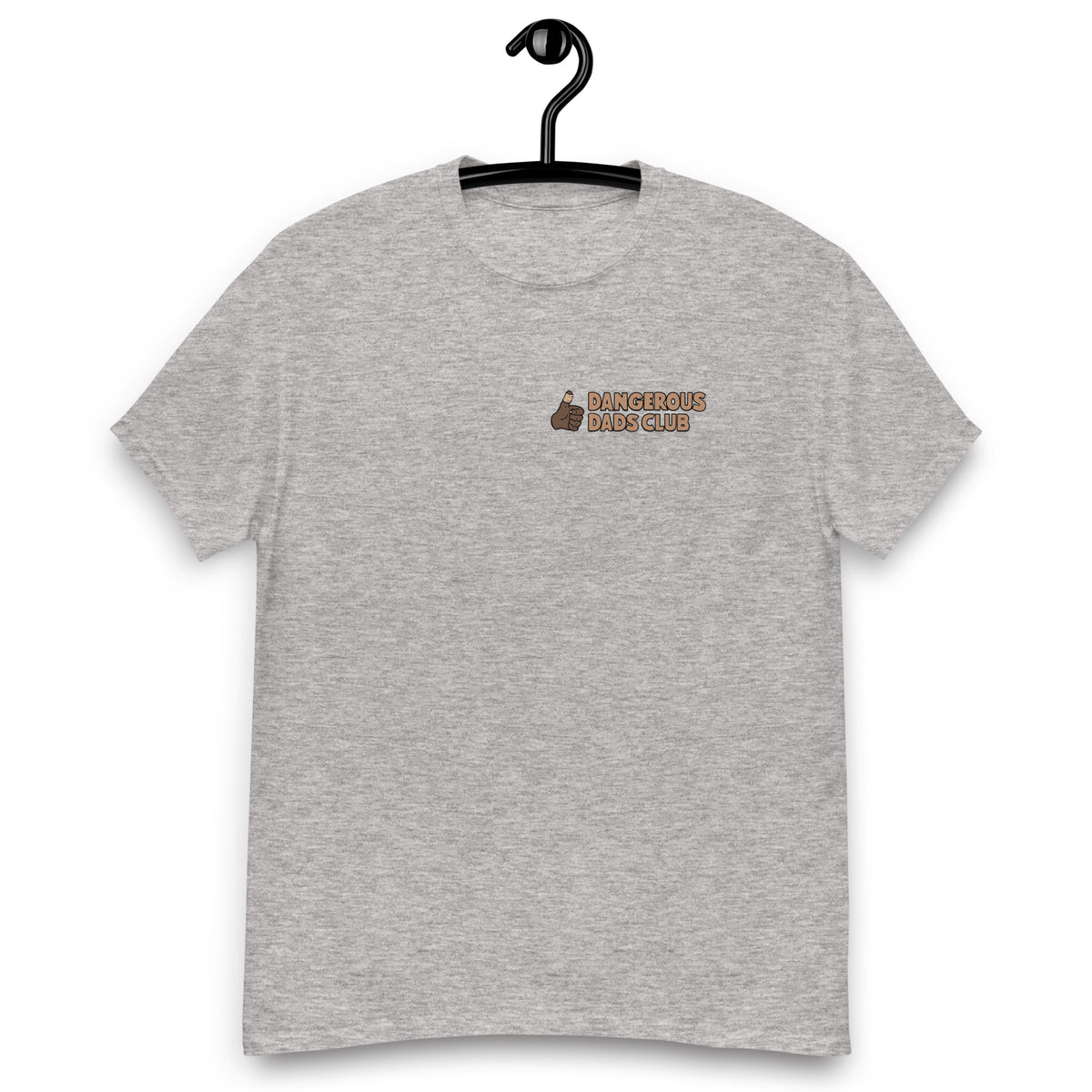 Climbing Black Hair Dark Skin Tone Glasses Beard Dad T-Shirt