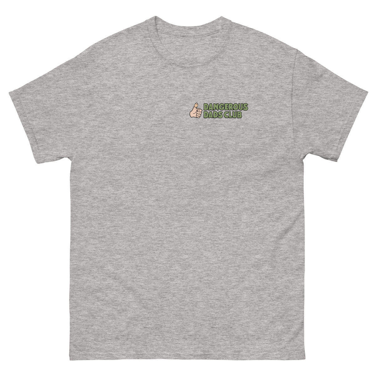 Golf Black Hair Light Skin Tone Glasses Moustache Dad T-Shirt