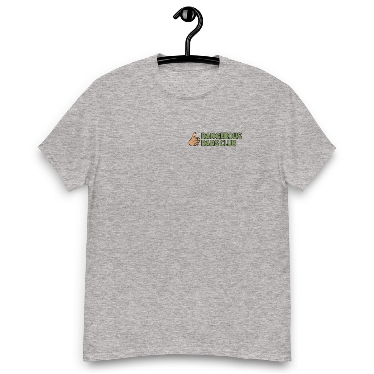 Golf Black Hair Tan Skin Tone No-Glasses Stubble Dad T-Shirt