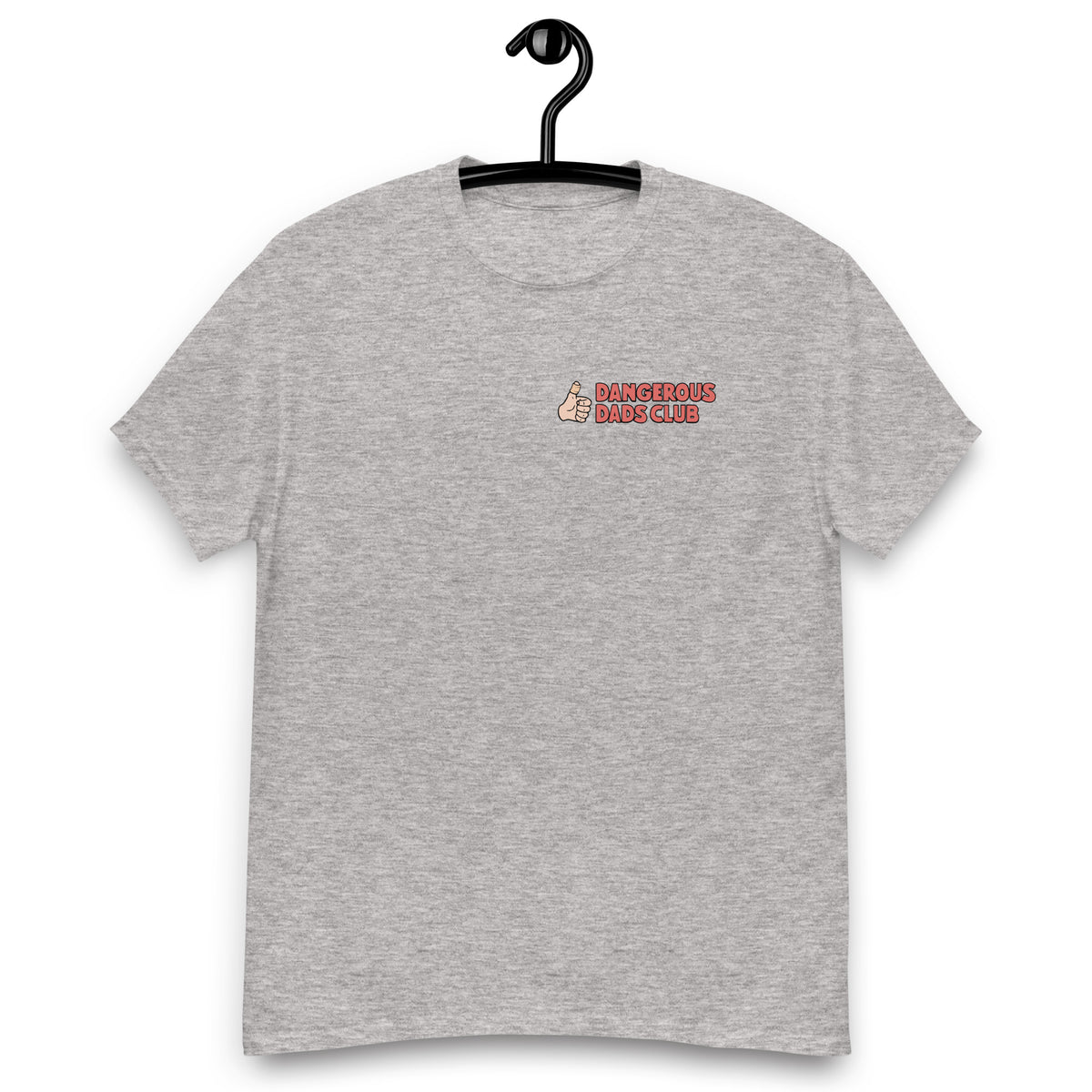 Dangerous Dads Club T-Shirt - red logo with light thumb