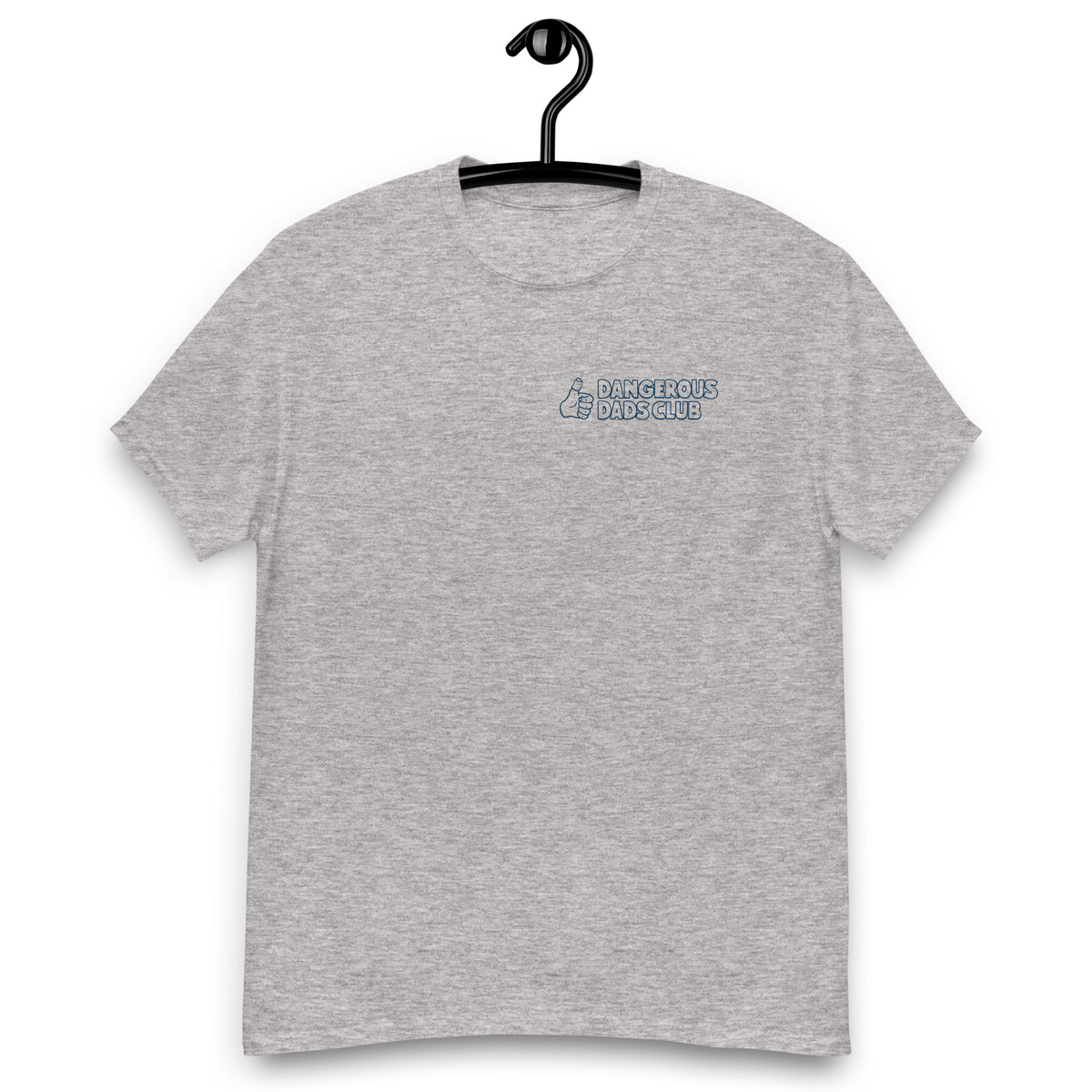 Dangerous Dads Club T-Shirt - navy outline logo