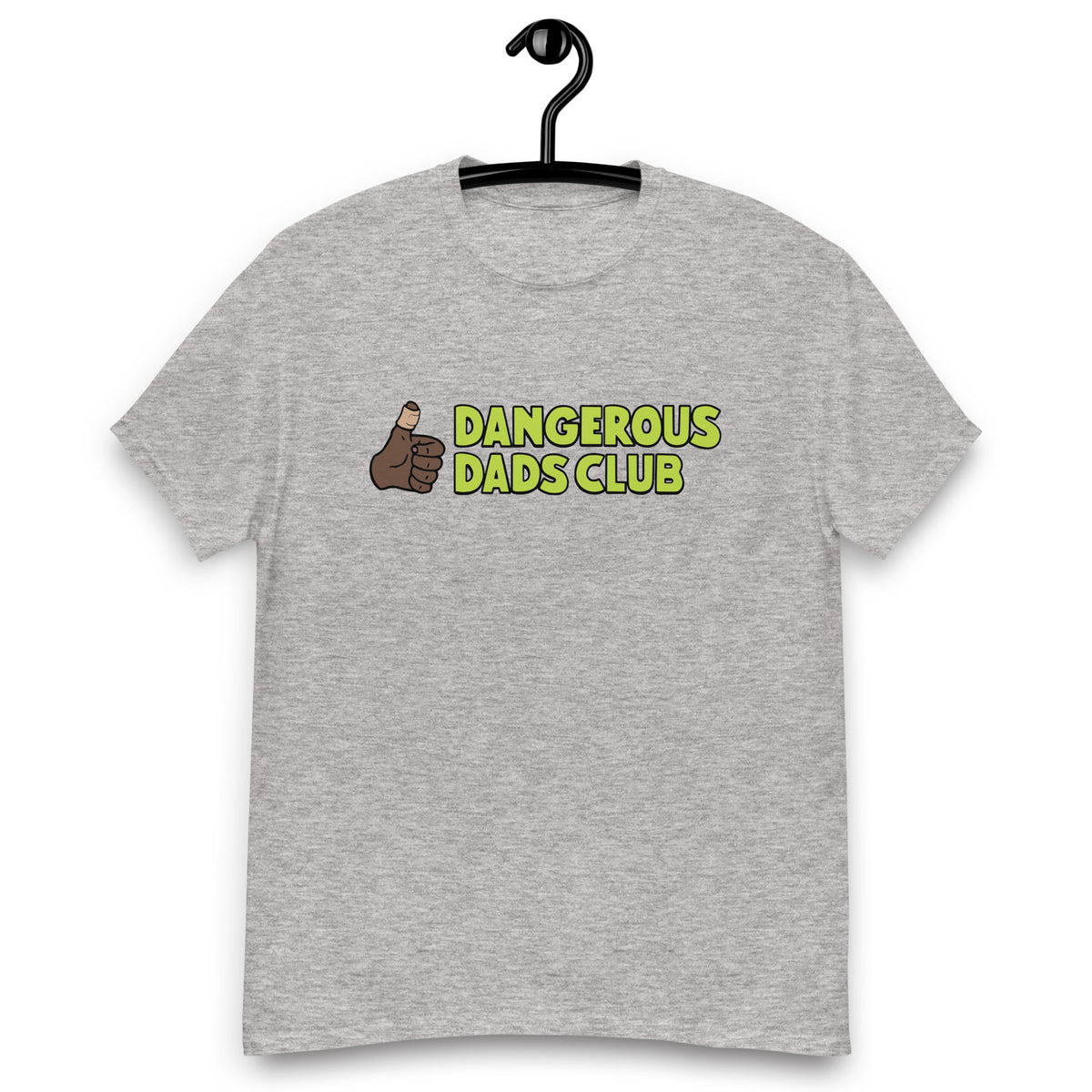 Dangerous Dads Club T-Shirt - L.green logo-dark thumb