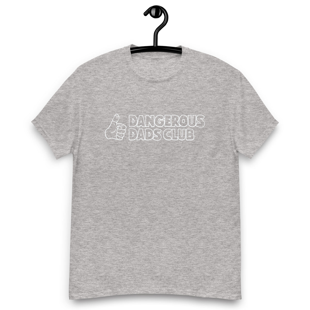 Dangerous Dads Club T-Shirt - White outline logo