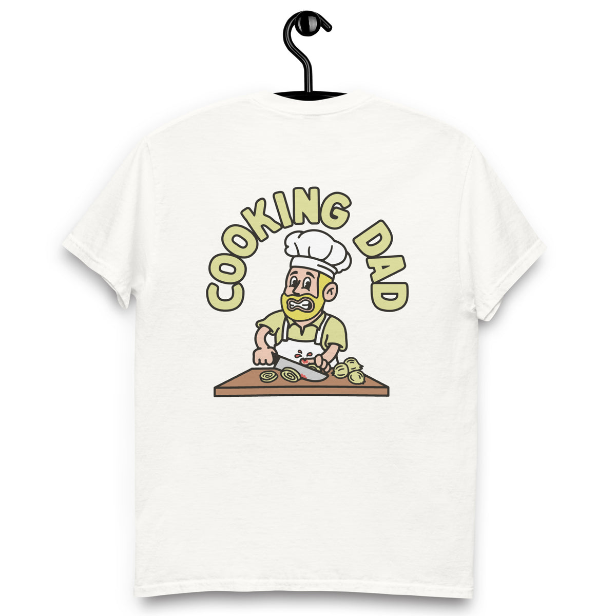 Cooking Blond Hair Light Skin Tone No-Glasses Beard Dad T-Shirt