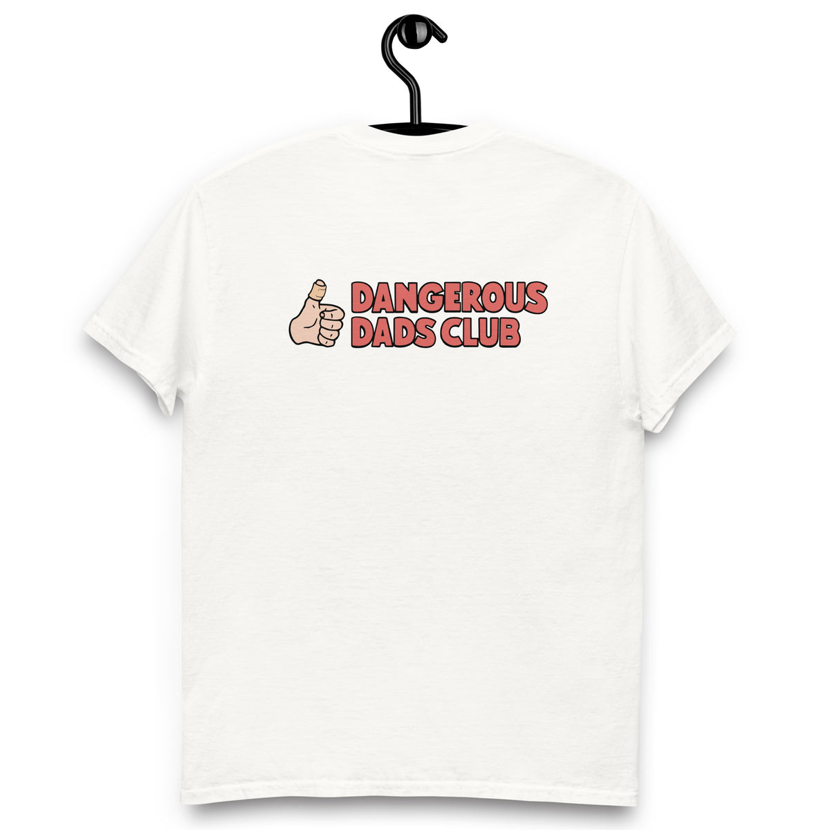 Dangerous Dads Club T-Shirt - red logo with light thumb