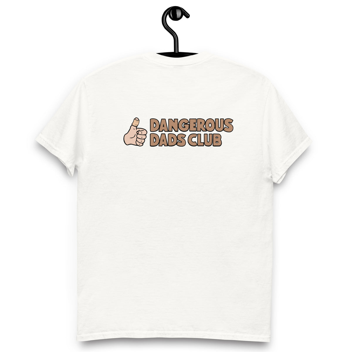 Dangerous Dads Club T-Shirt - Brown logo with light thumb