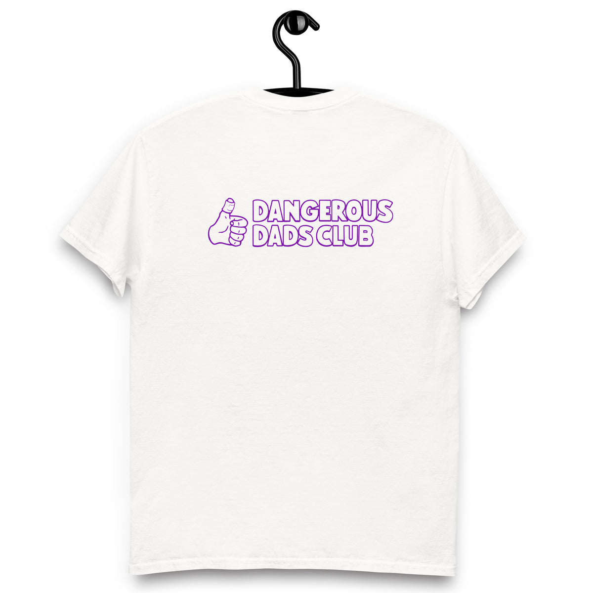 Dangerous Dads Club T-Shirt - purple outline logo