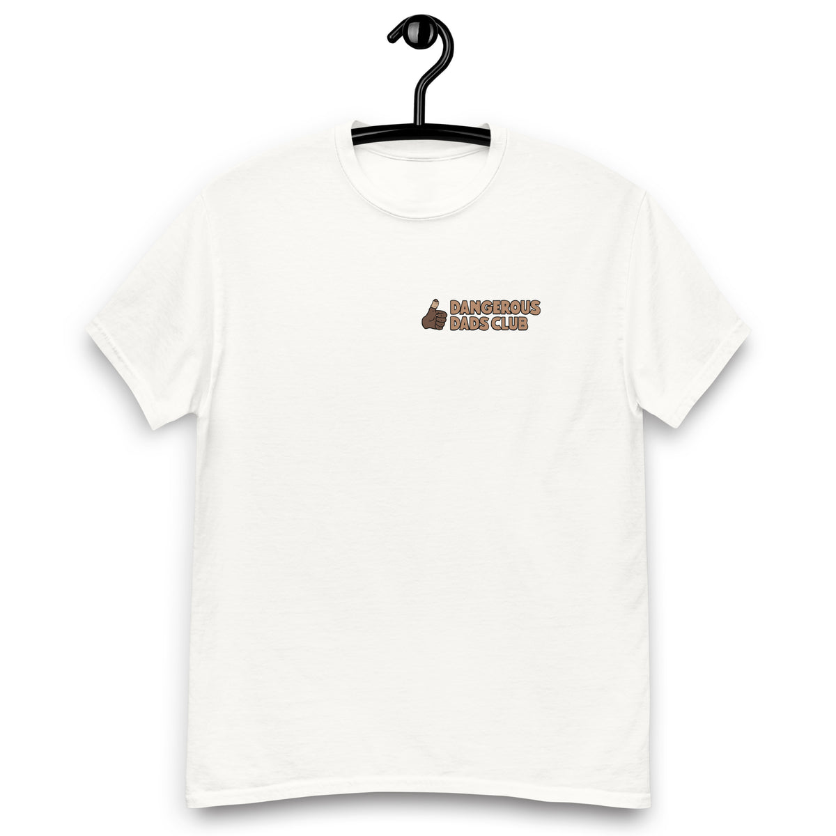 Climbing Black Hair Dark Skin Tone Glasses Beard Dad T-Shirt