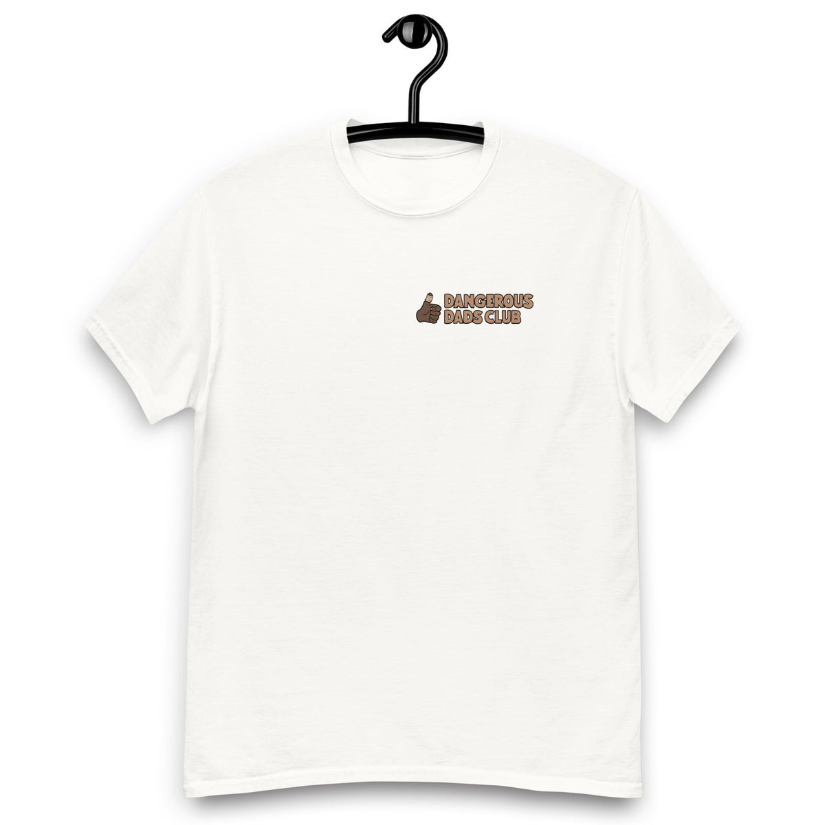 Climbing Black Hair Dark Skin Tone Glasses Moustache Dad T-Shirt