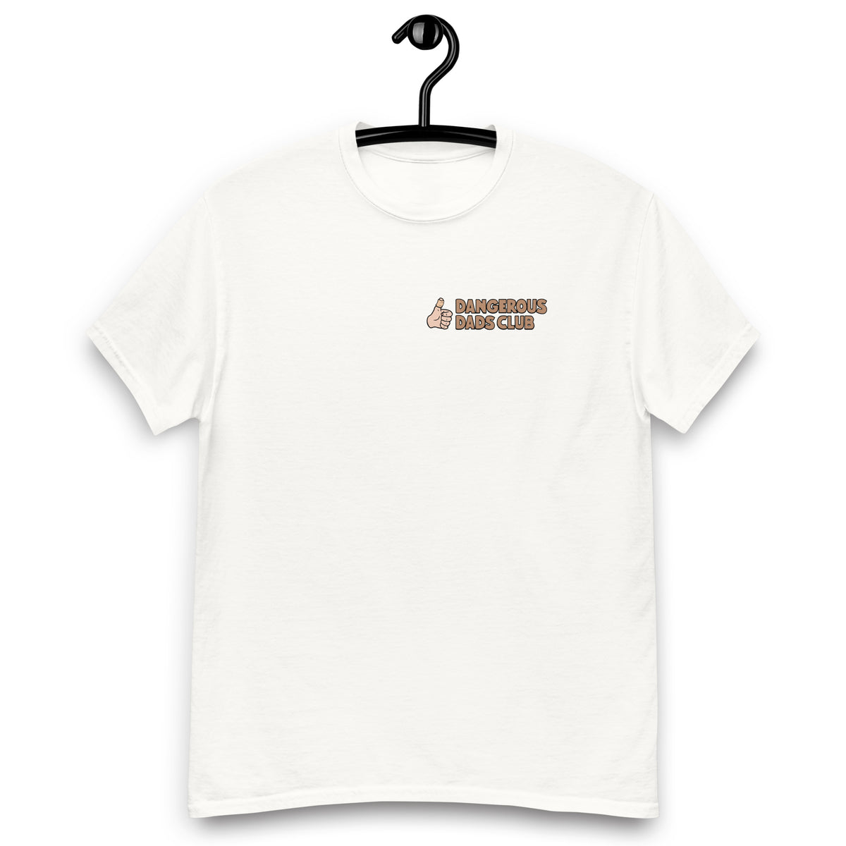 DIY Brown Hair Light Skin Tone No-Glasses Beard Dad T-Shirt