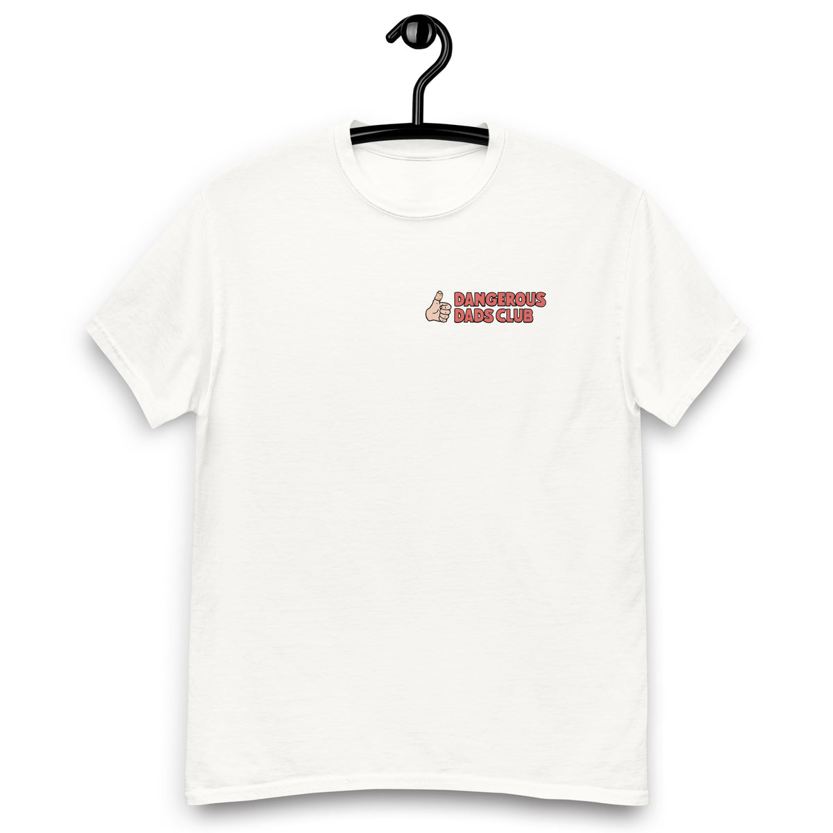 Dangerous Dads Club T-Shirt - red logo with light thumb
