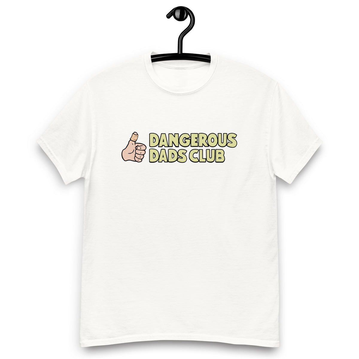 Dangerous Dads Club T-Shirt - yellow logo-light thumb