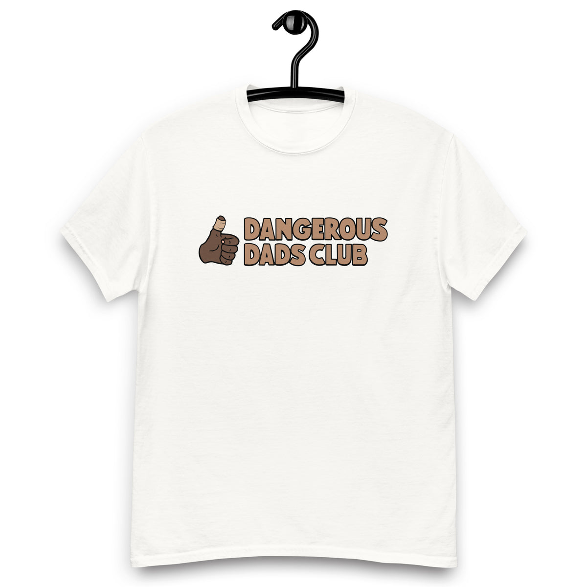Dangerous Dads Club T-Shirt - Brown logo - dark thumb