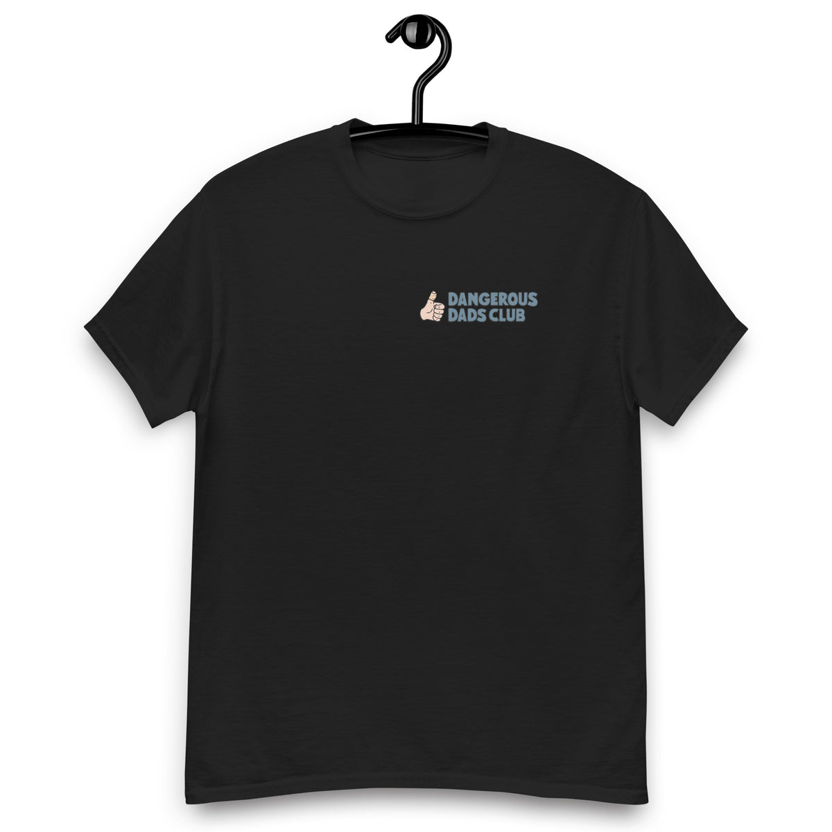 Mechanic Brown Hair Light Skin Tone No-Glasses Moustache & Chin Beard Dad T-Shirt