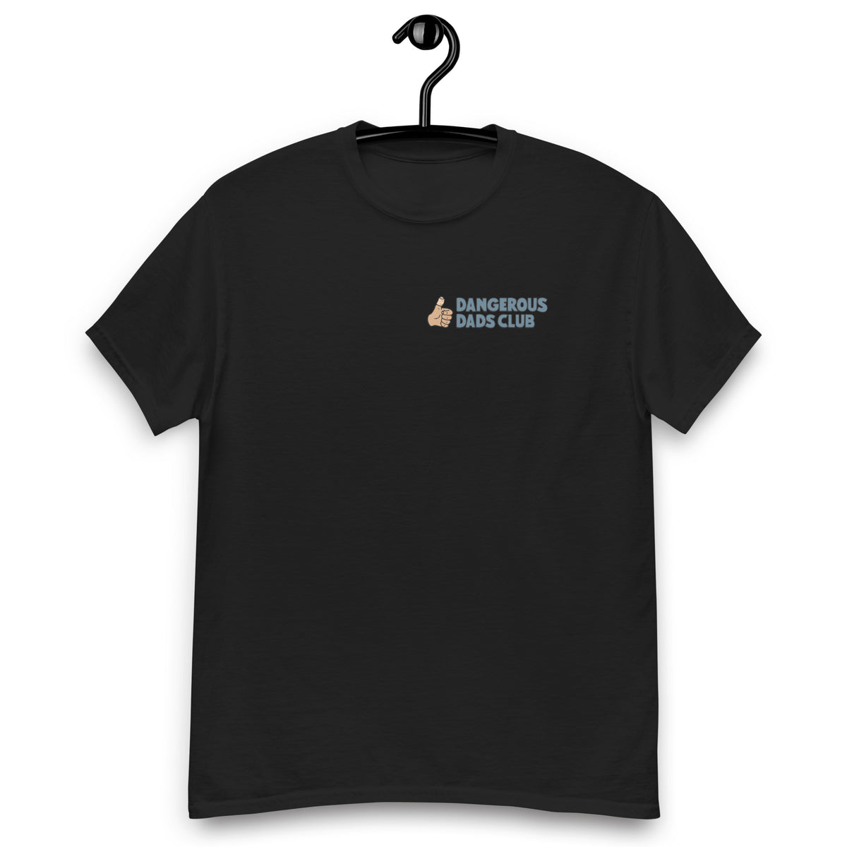 Mechanic Brown Hair Tan Skin Tone No-Glasses Moustache & Chin Beard Dad T-Shirt