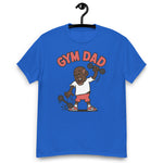 Gym Brown Hair Dark Skin Tone No-Glasses Bald Moustache & Chin Beard Dad T-Shirt