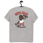 Gym Black Hair Dark Skin Tone No-Glasses Long Moustache & Chin Beard Dad T-Shirt