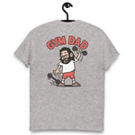 Gym Black Hair Light Skin Tone Glasses Long Beard Dad T-Shirt